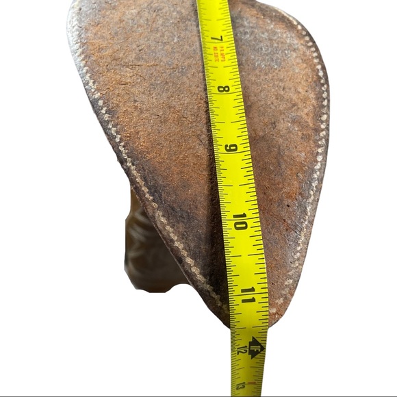 Nocona VINTAGE two tone brown western boots  stitch design size 8 women/6.5 men - Picture 10 of 12